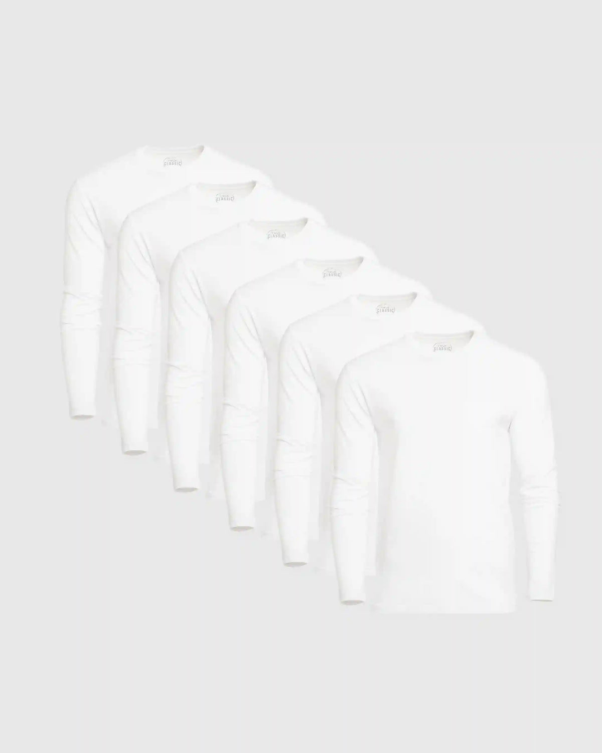 Classic Long Sleeve Crew Neck 6-Pack