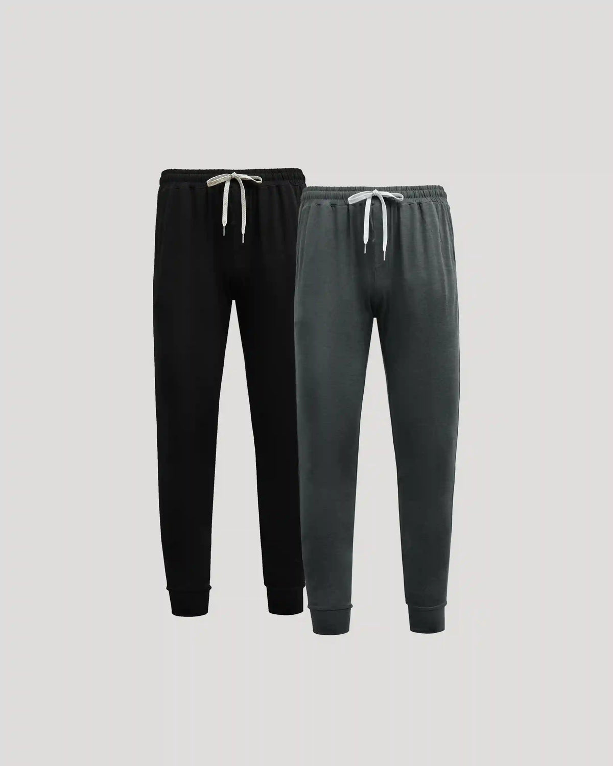 Black & Charcoal Heather Gray Tall Active Joggers 2-Pack