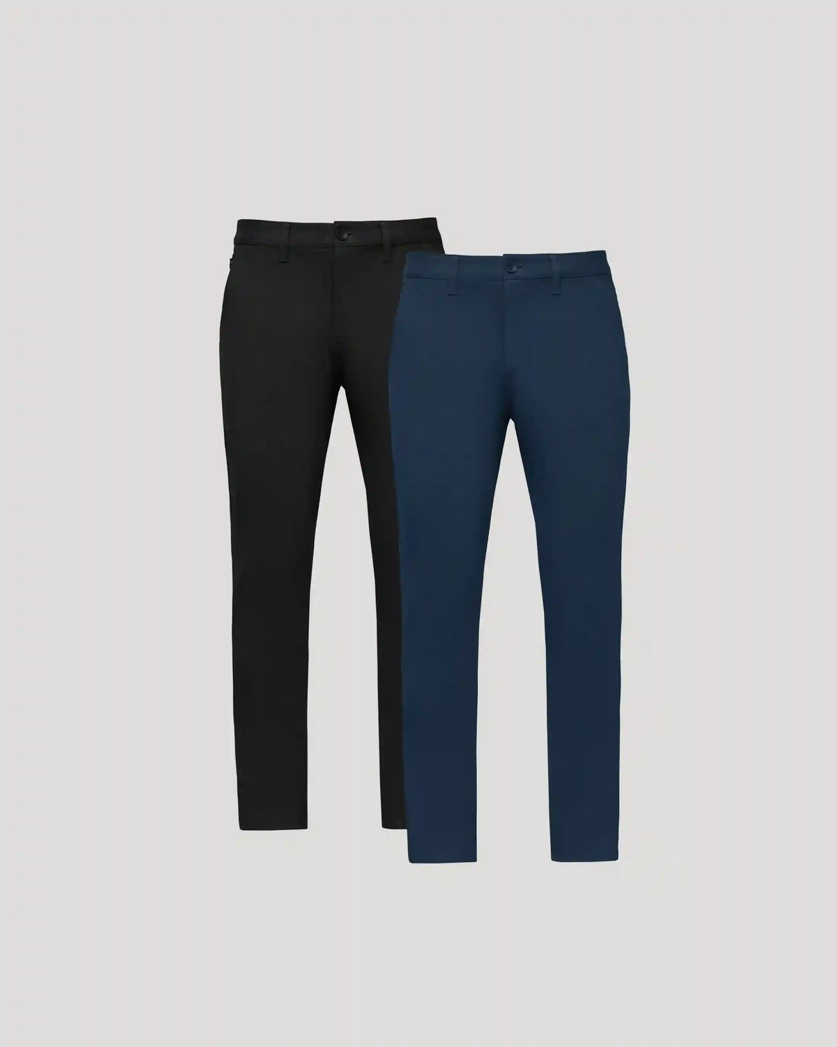 Black & Navy Slim Chino Pants 2-Pack