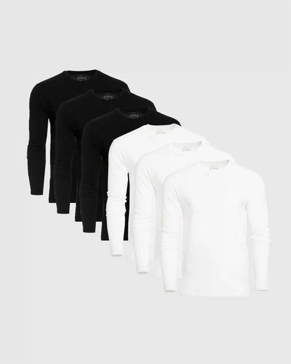 Classic Long Sleeve Crew Neck 6-Pack