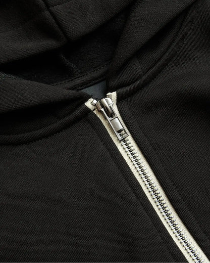 Boys' Black Fleece Full Zip Hoodie