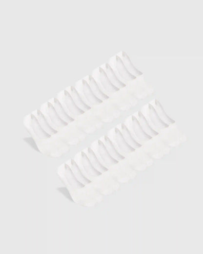 White Never Show Socks 12-Pack