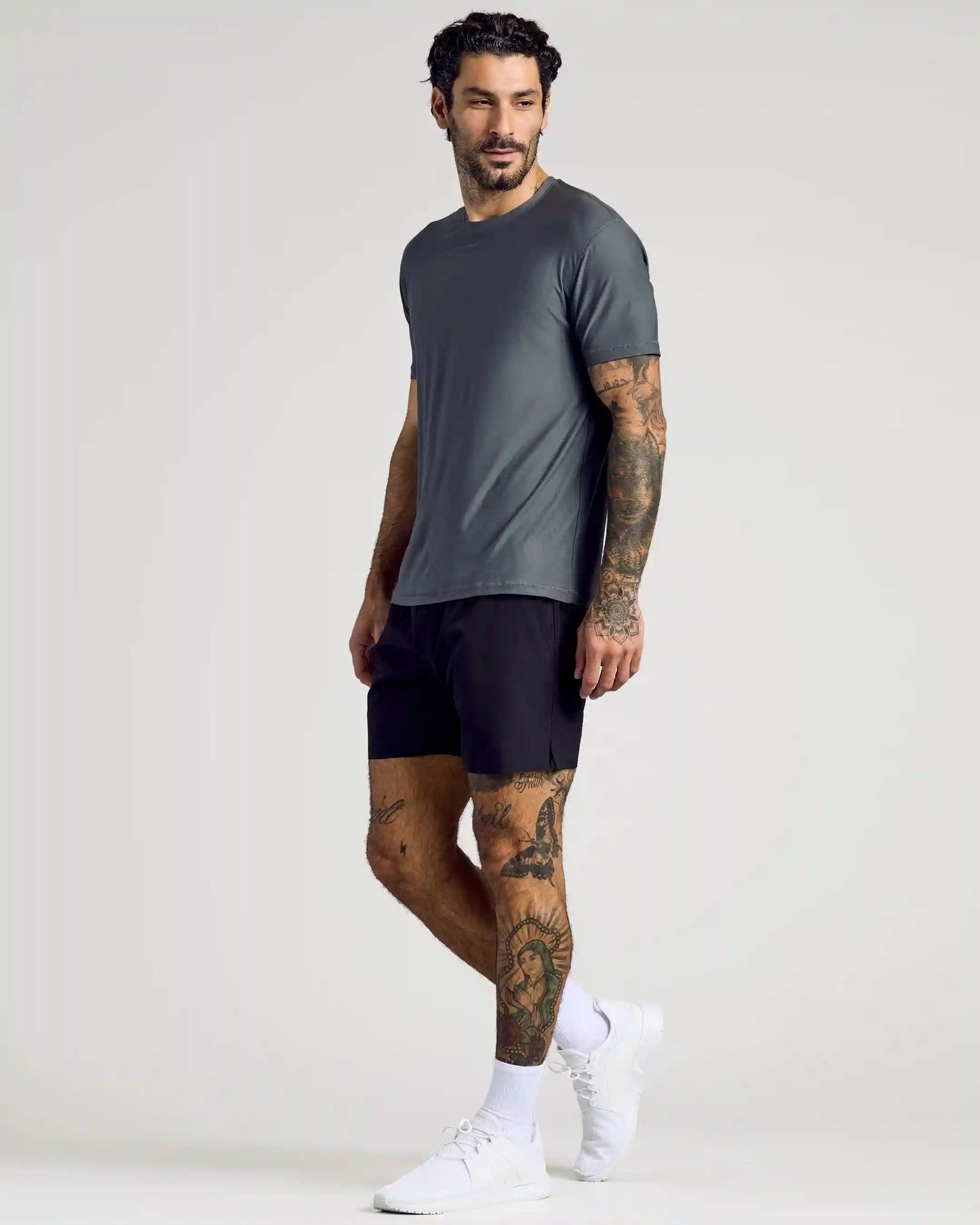 Carbon Active Crew Neck Tee
