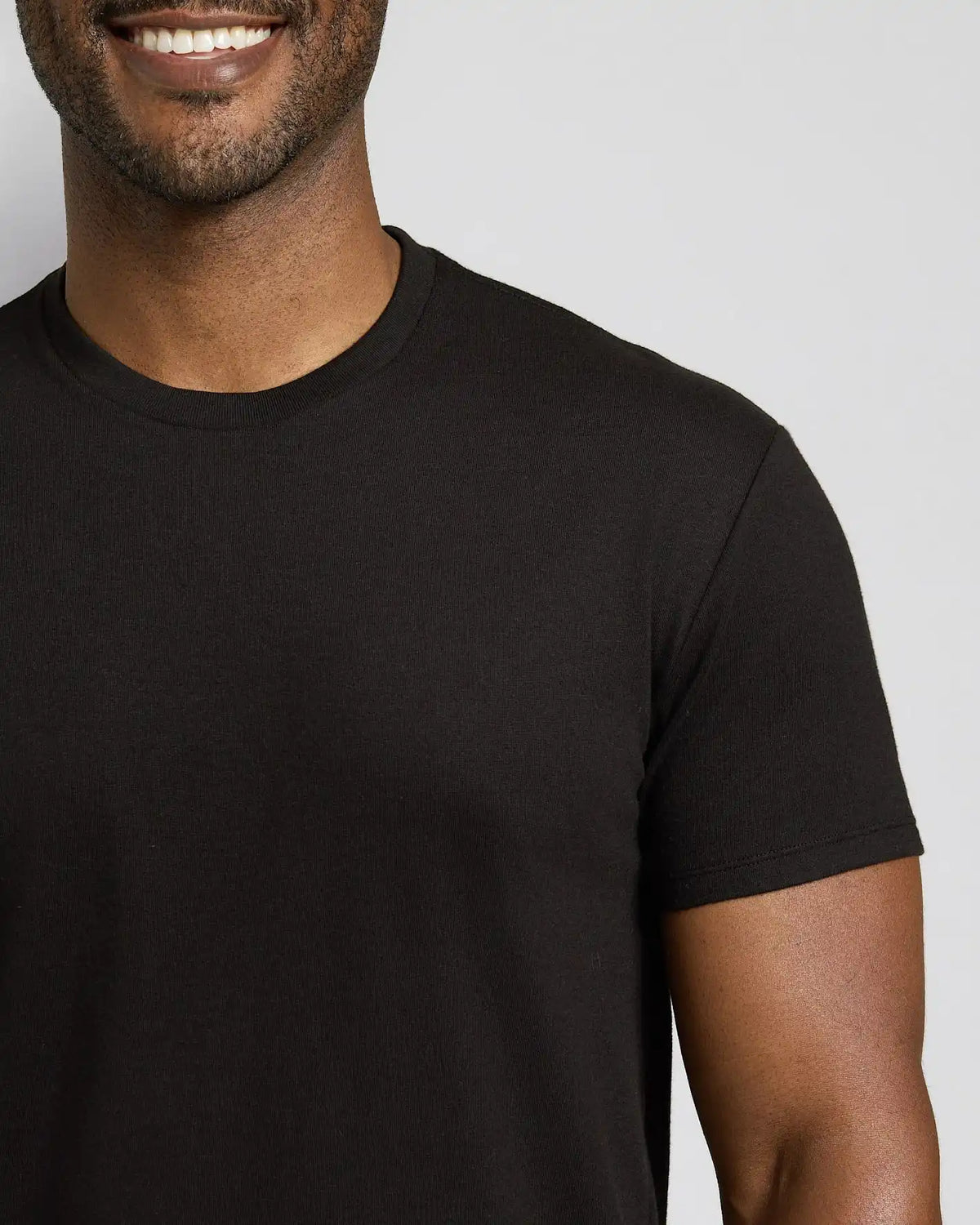 Black Short Classic Crew Neck