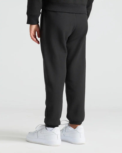 Girls Black Cropped Zip Hoodie & Relaxed Joggers 2-Pack
