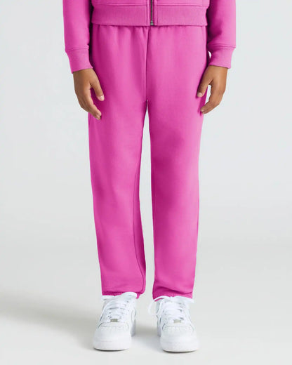 Girls Electric Fuchsia Slouch Pullover Crew & Relaxed Joggers 2-Pack