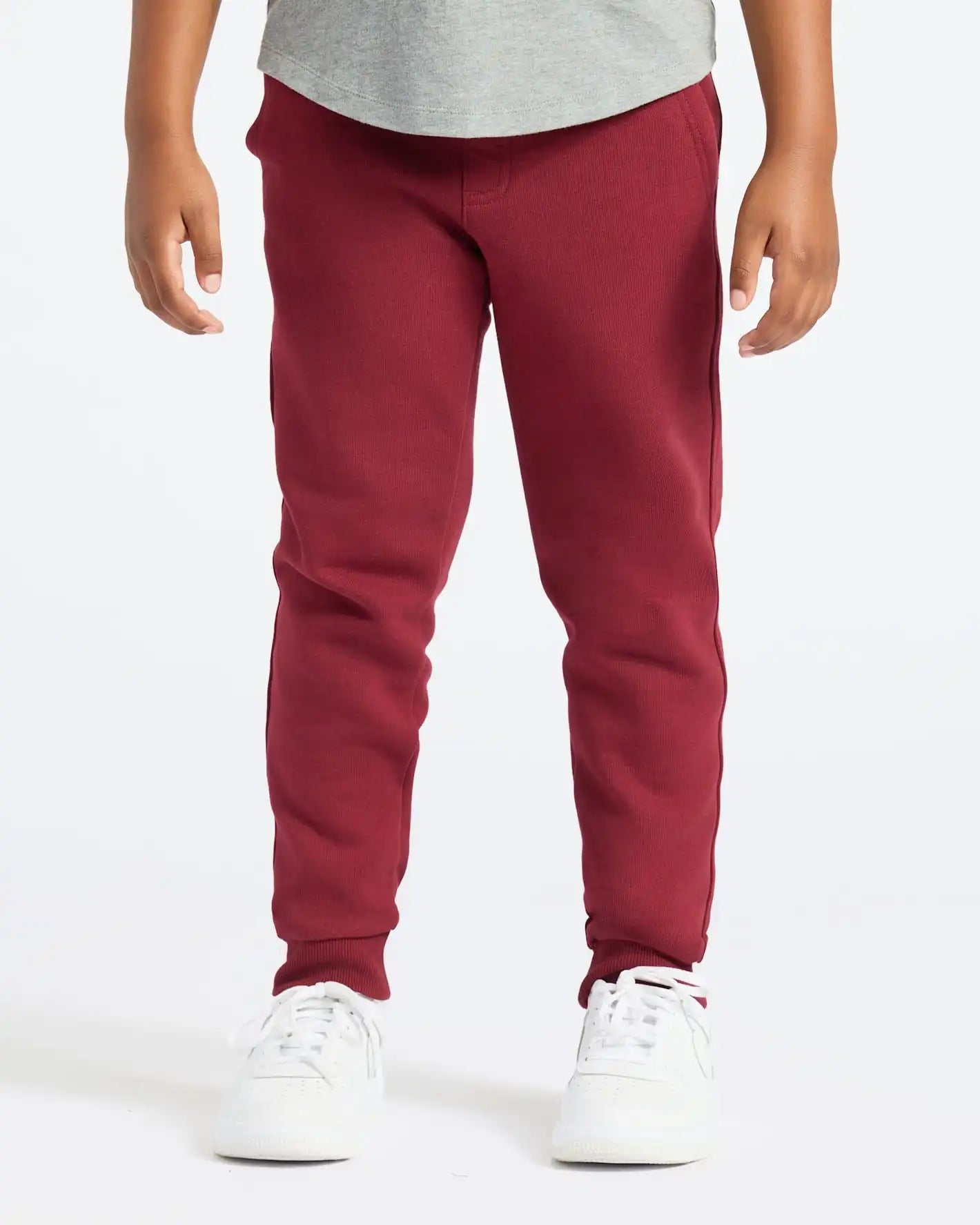 Boys' Dark Maroon Fleece Jogger