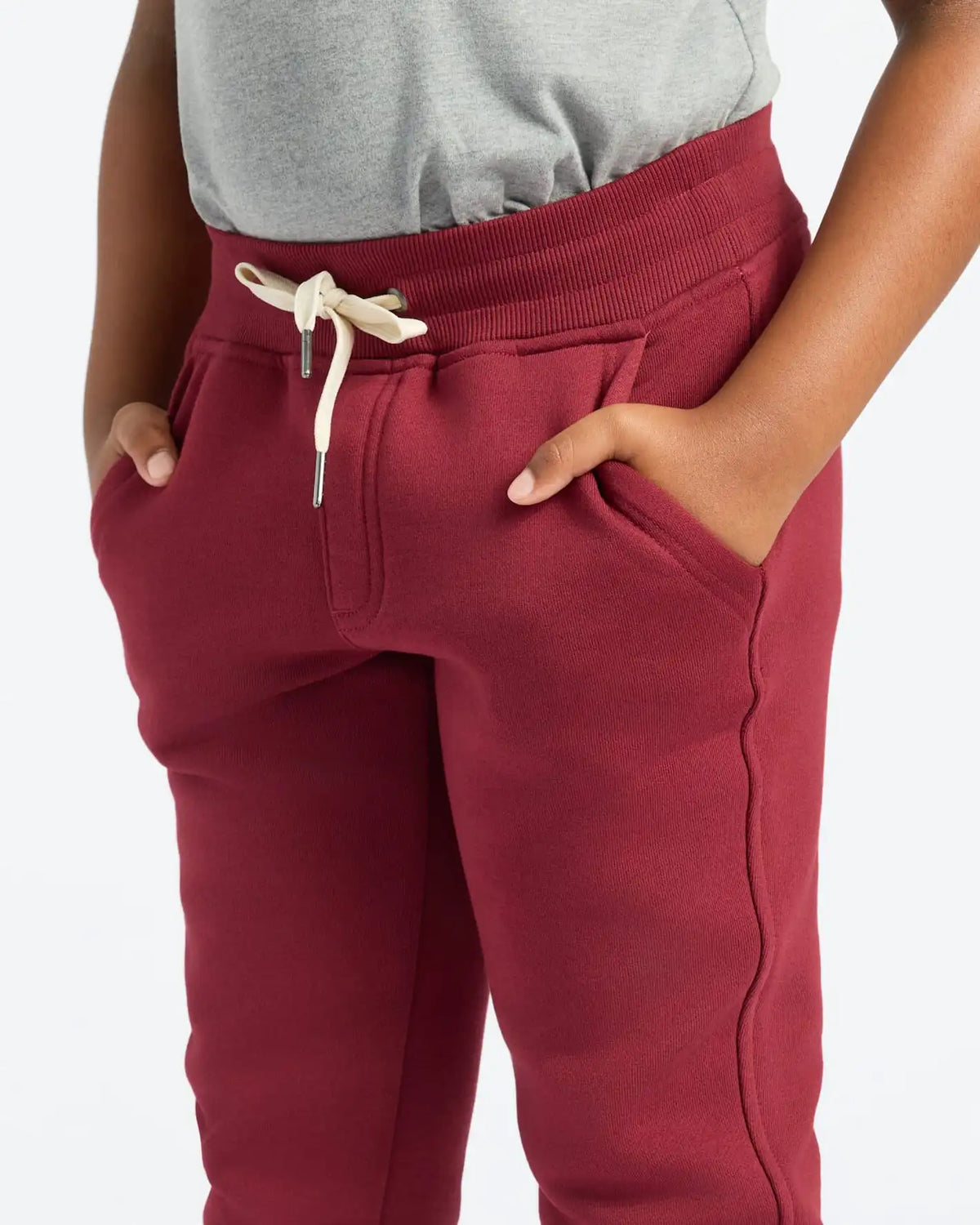 Boys Dark Maroon Full Zip Fleece Hoodie & Jogger 2-Pack