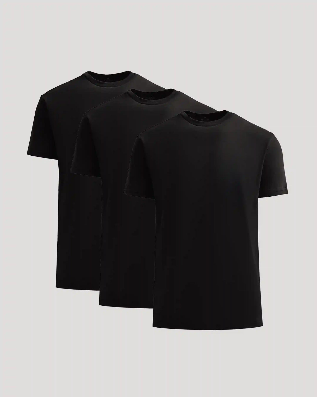 All Black Heavyweight Crew 3-Pack