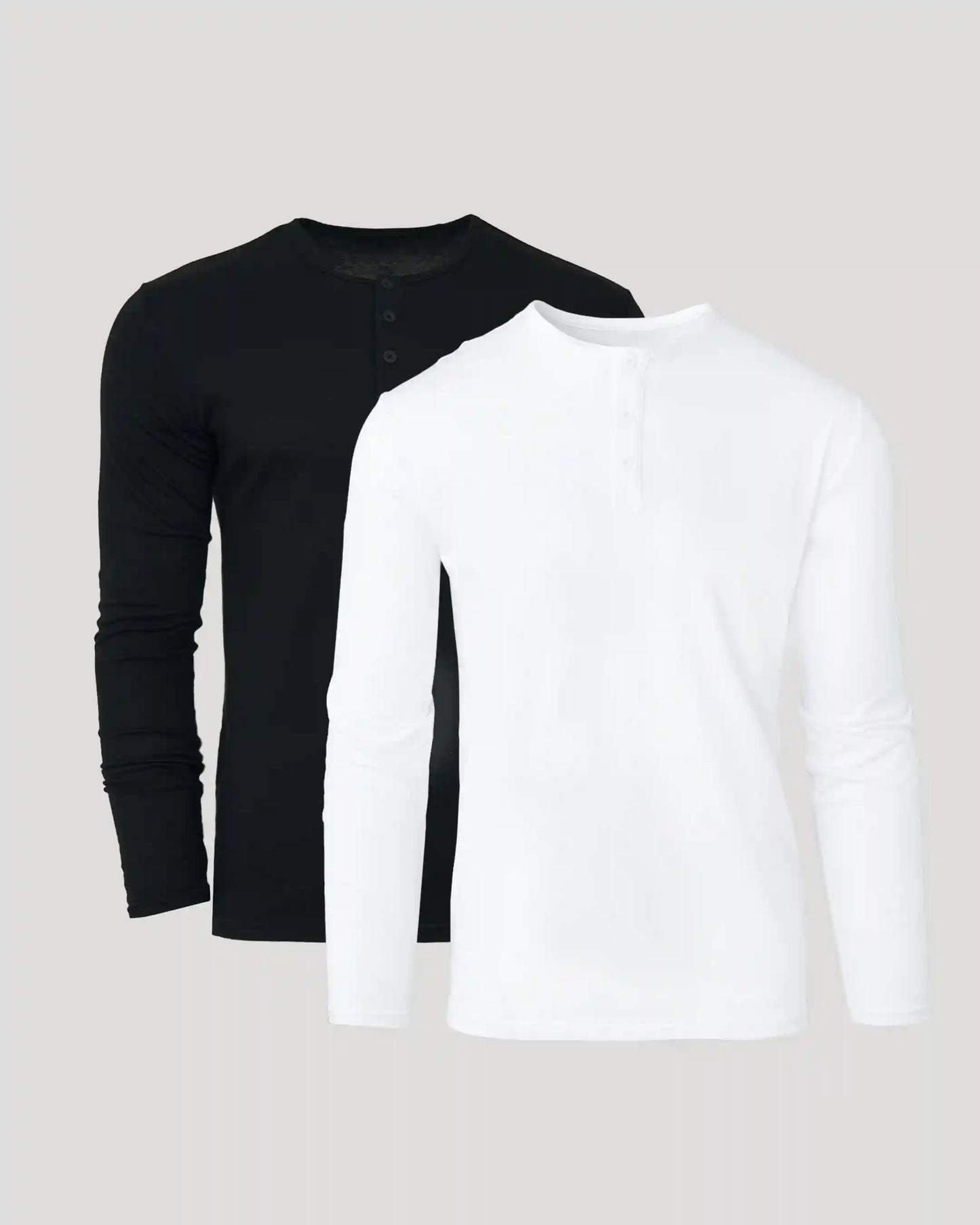 Black & White Classic Henley 2-Pack