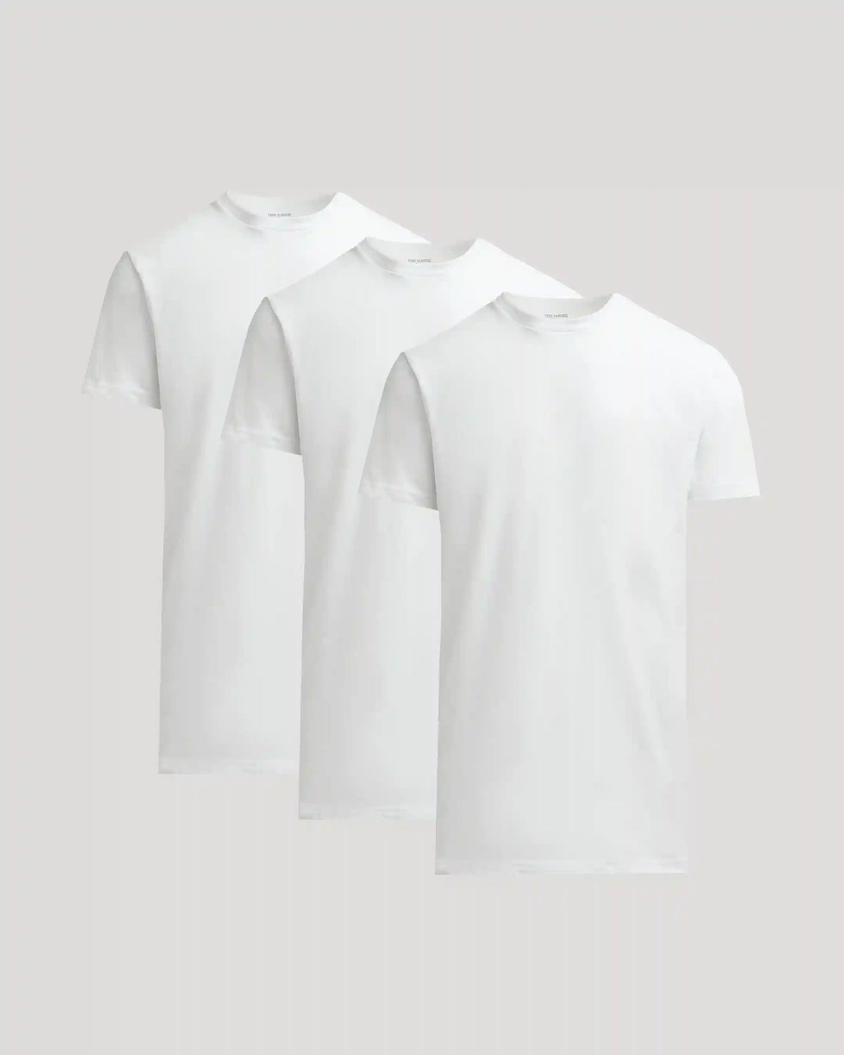 All White Tall Heavyweight Crew 3-Pack