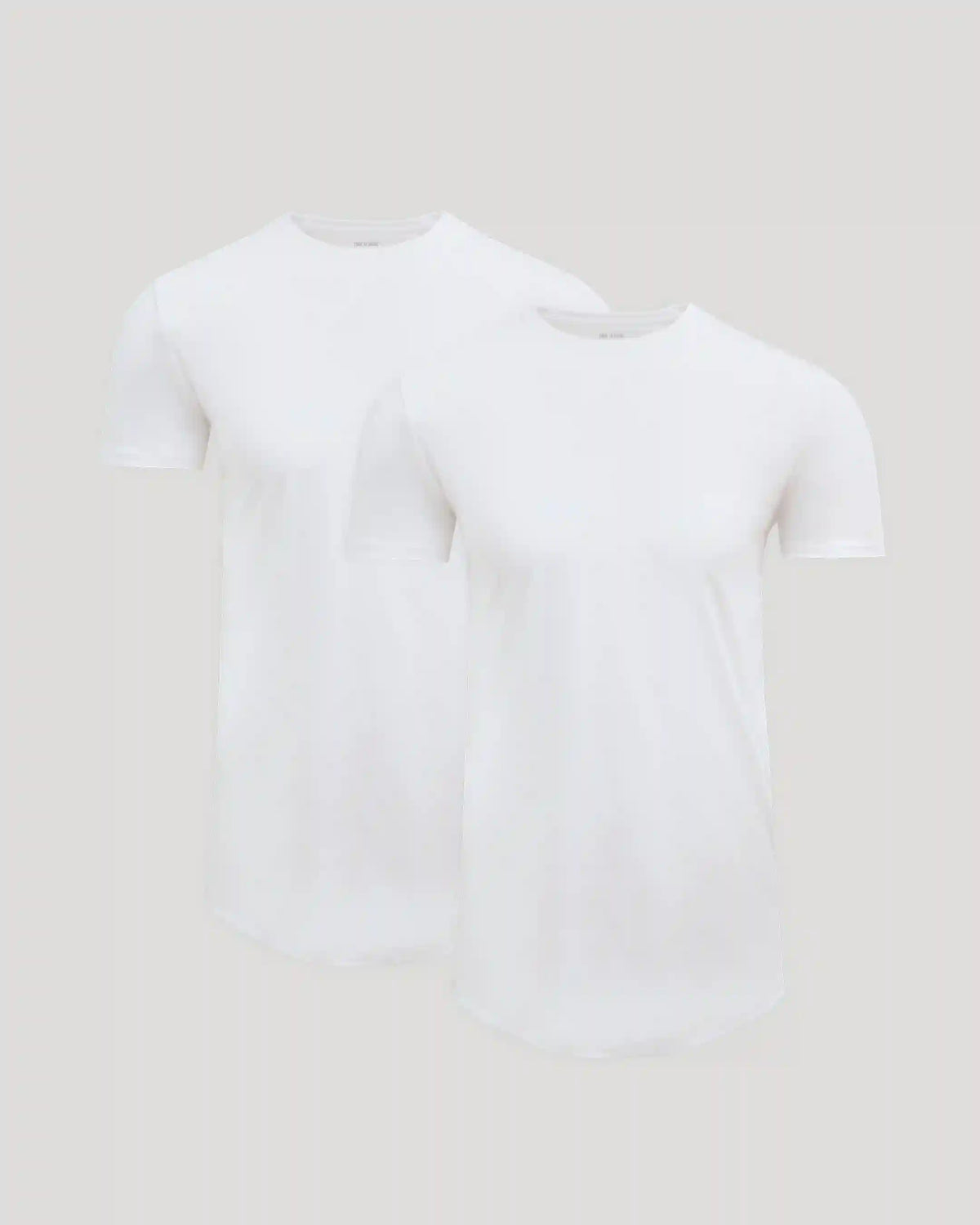 Tall Pima Cotton Blend Curved Hem Crew 2-Pack