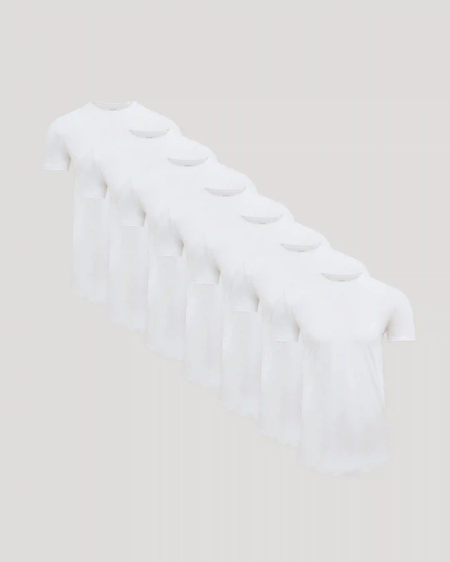 Tall Pima Cotton Blend Curved Hem Crew 7-Pack