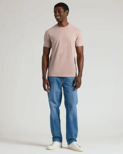 Light Heather Slate Mauve Classic Crew Neck