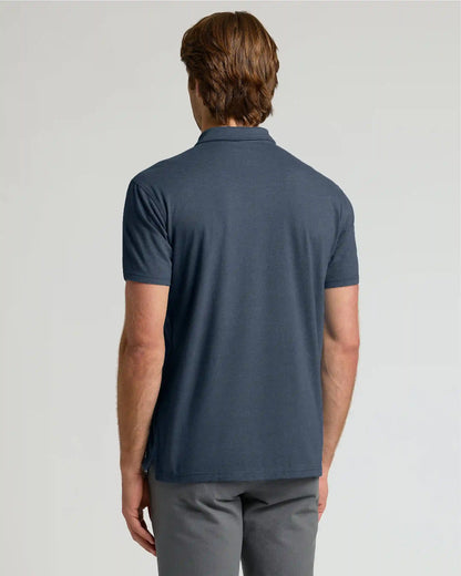 Heather Navy Classic Polo