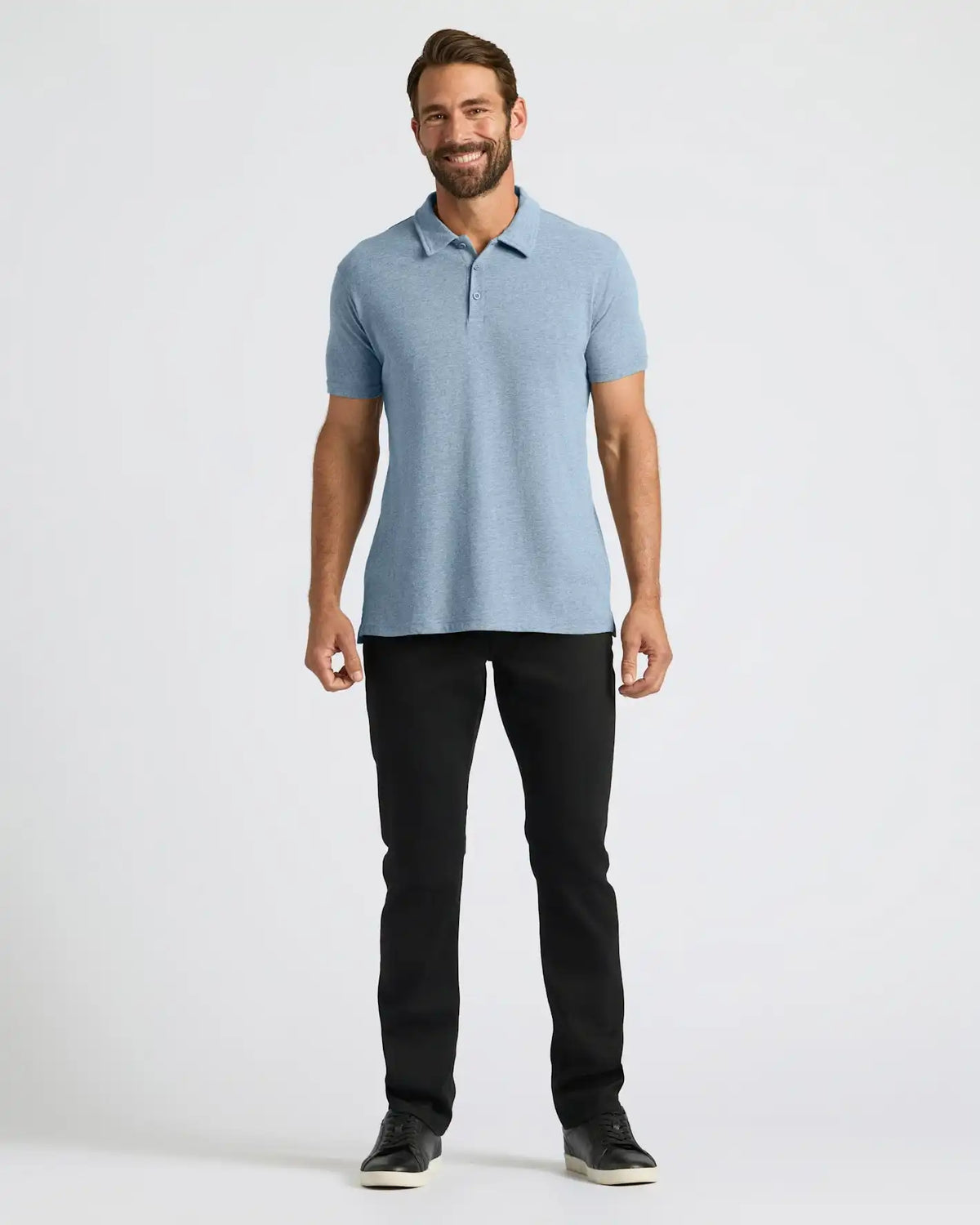 Heather Indigo Classic Polo