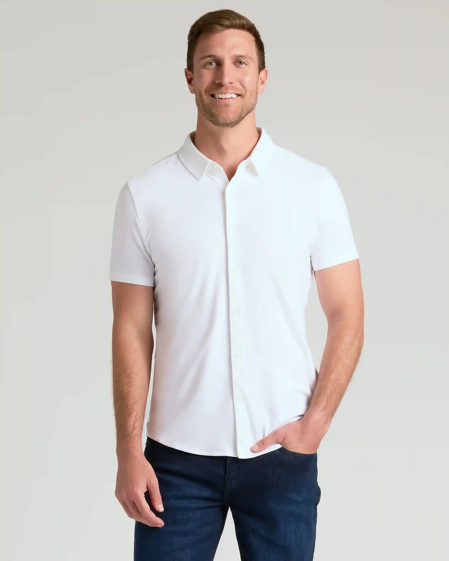 Neutral Short Sleeve Comfort Knit Shirt 3-Pack