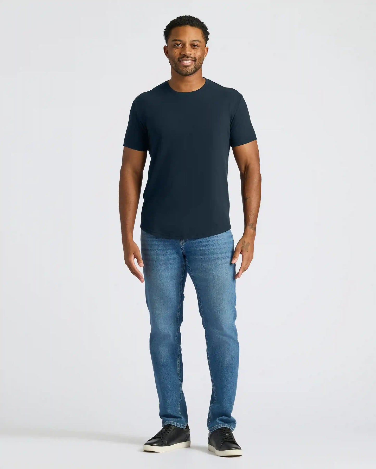 Classic Curved Hem Crew Neck 3-Pack