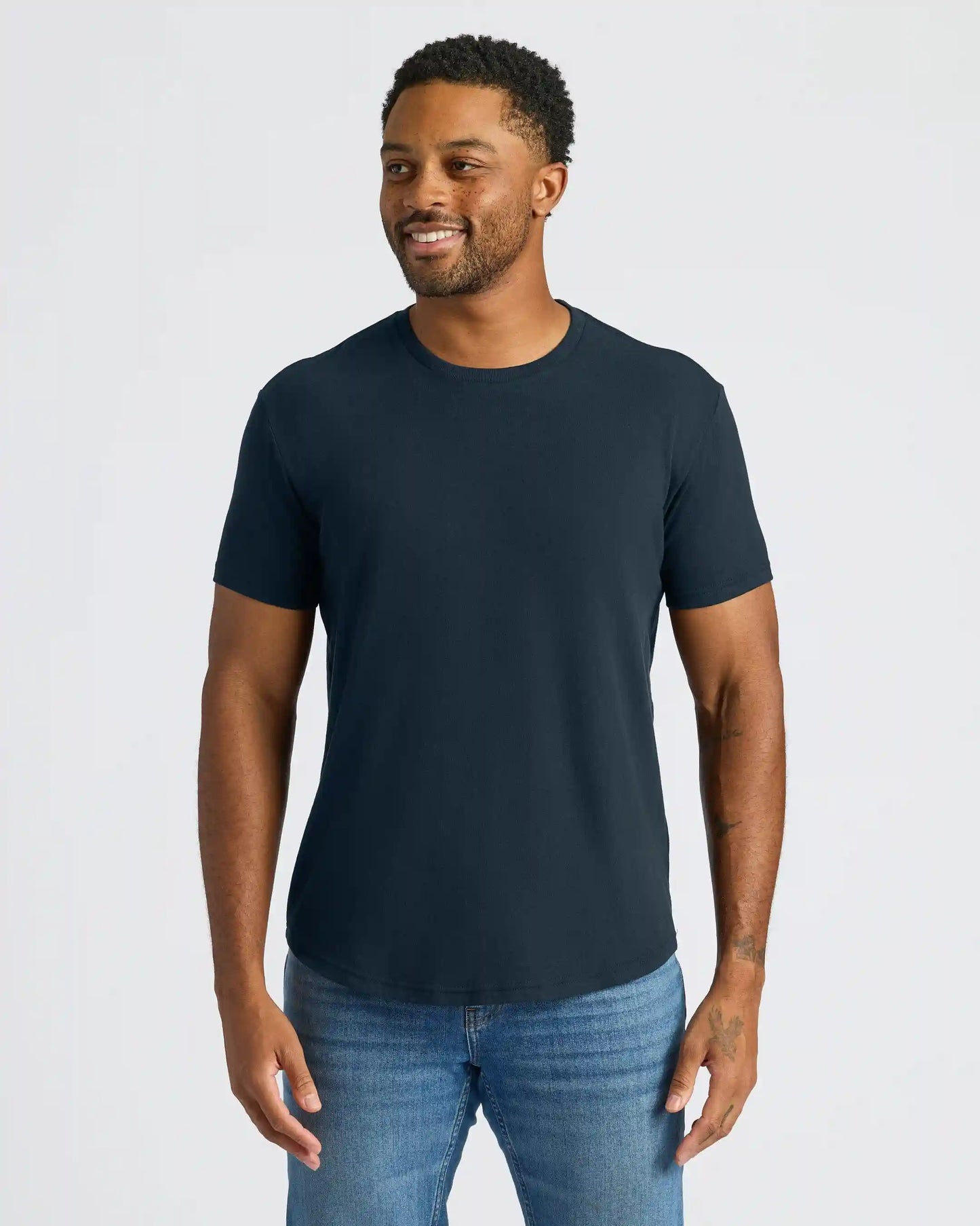 Classic Curved Hem Crew Neck 3-Pack