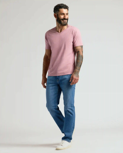 Light Heather Boysenberry Classic V-Neck