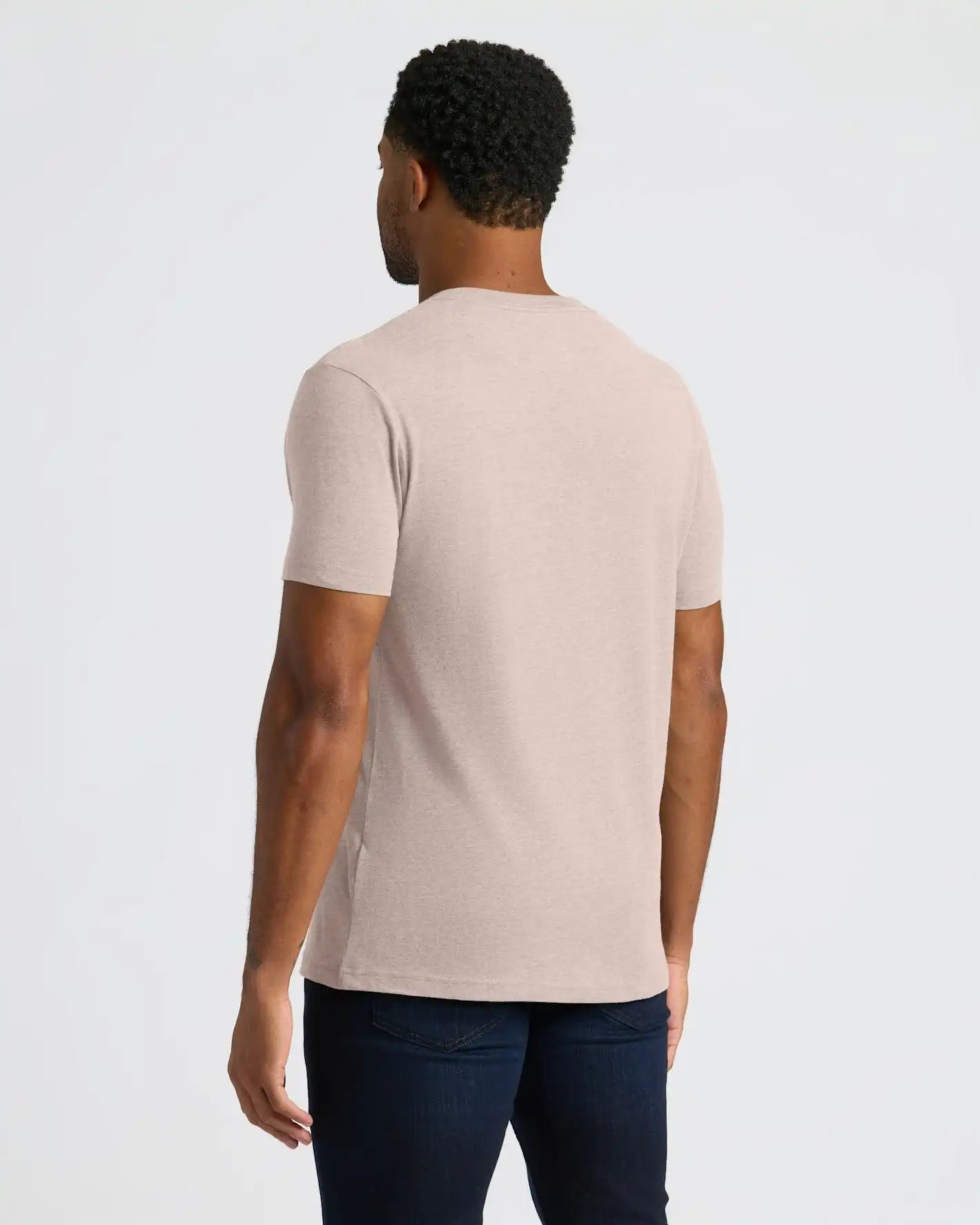 Light Heather Slate Mauve Classic V-Neck