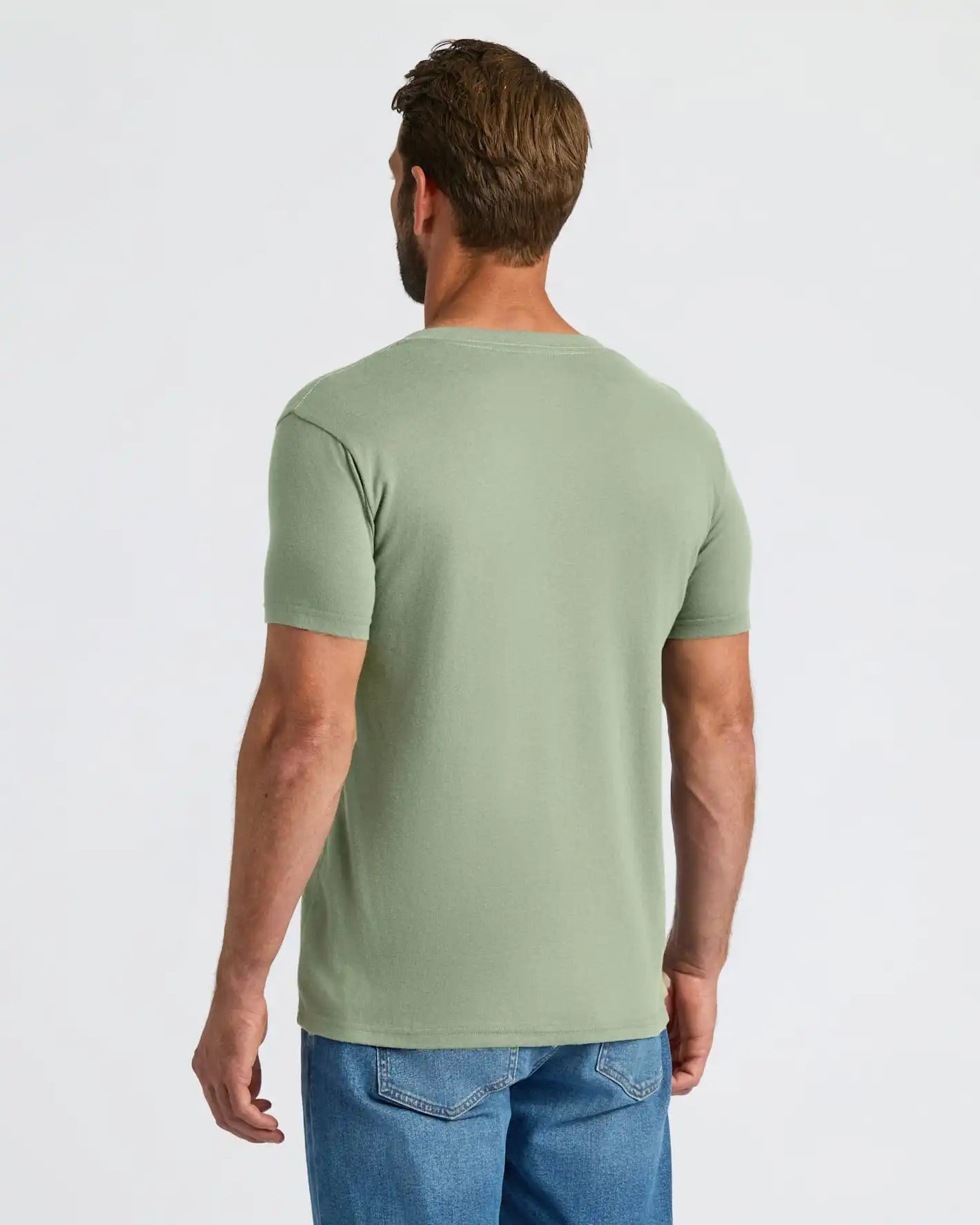 Sage Green Classic V-Neck