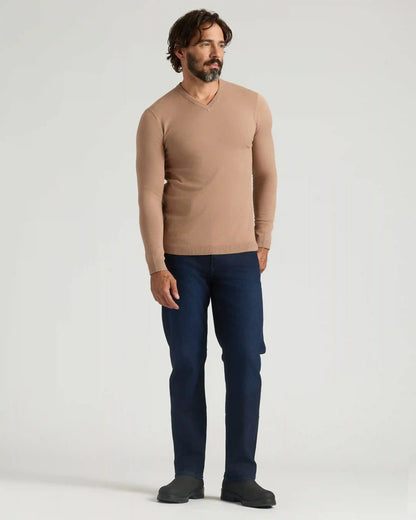 Truffle Dressy V-Neck Sweater