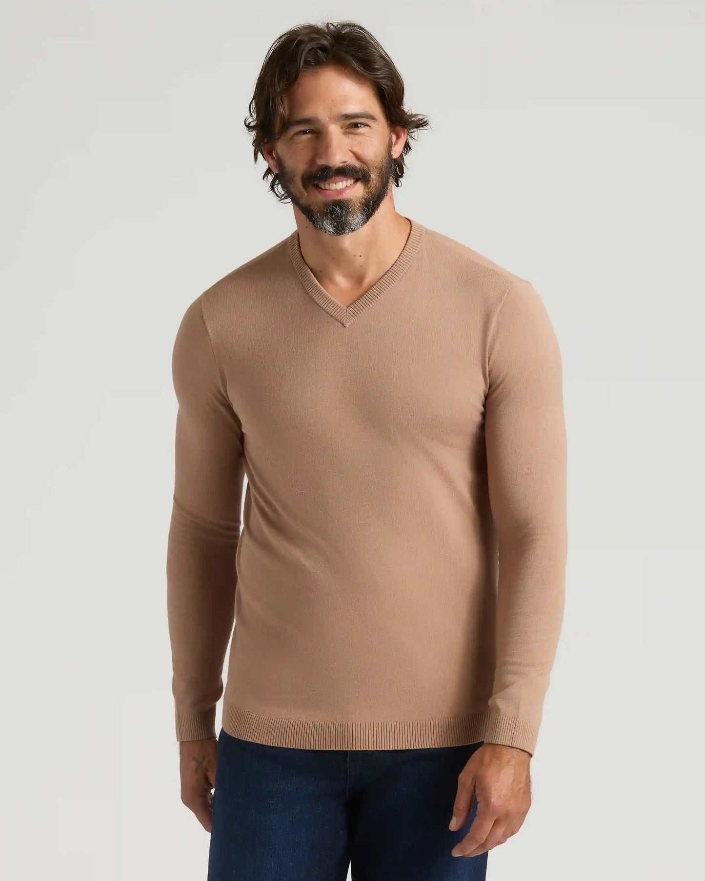 Truffle & Blueberry Dressy V-Neck Sweater 2-Pack