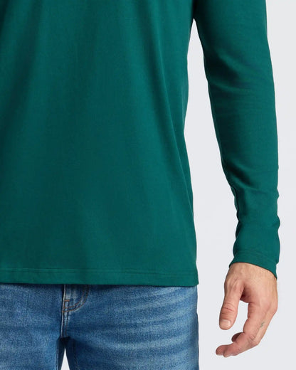 Deep Emerald Classic Long Sleeve Crew Neck