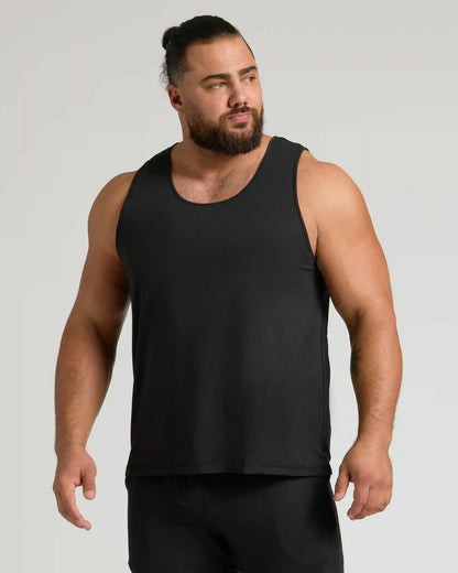 Black & Navy Sleeveless Active Mesh Tank 2-Pack