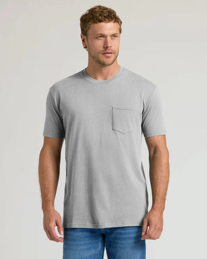 Heather Gray Pocket Crew Tee