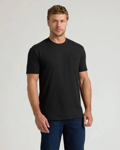 Black Classic Pocket Crew 2-Pack