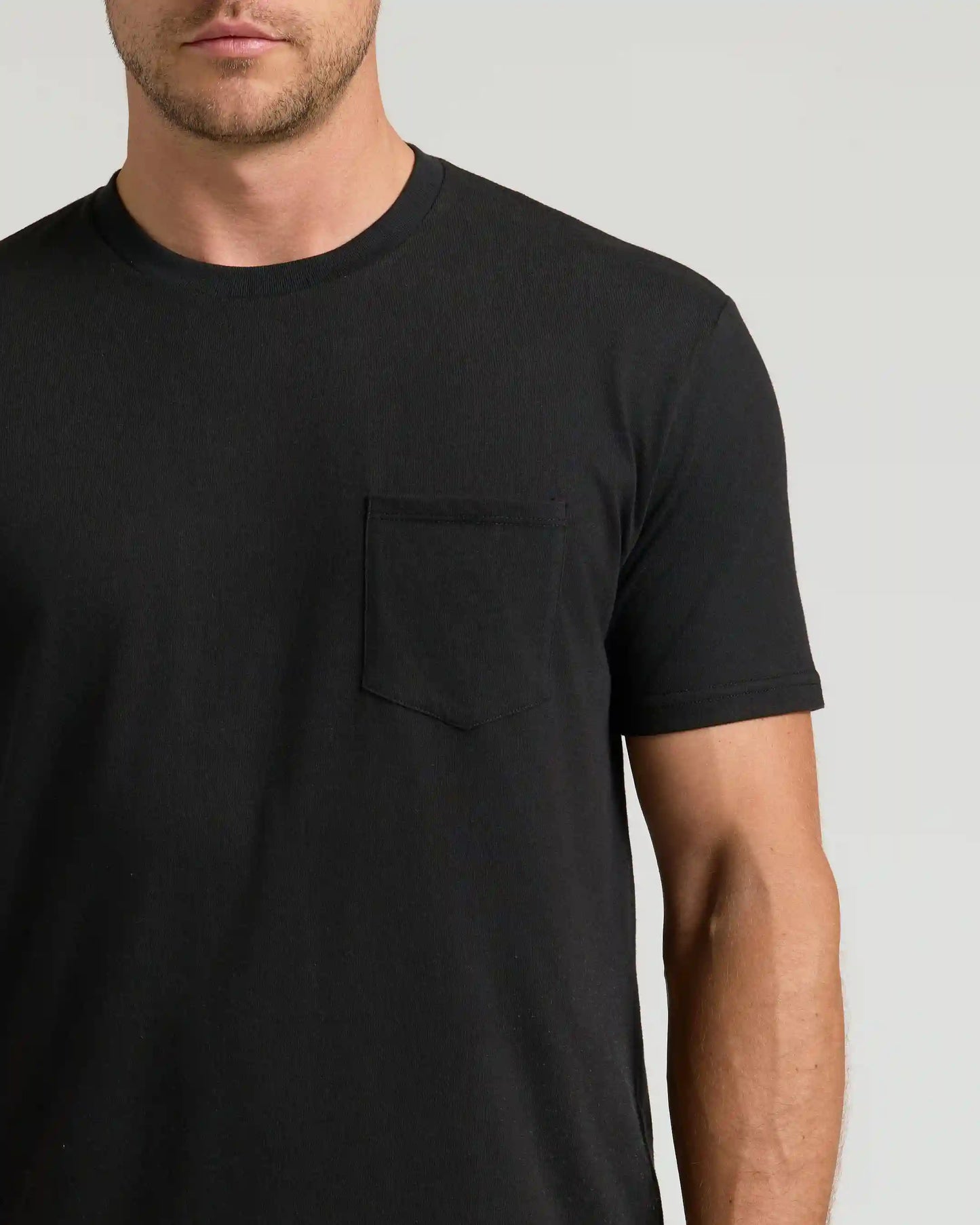 Black Classic Pocket Crew 2-Pack