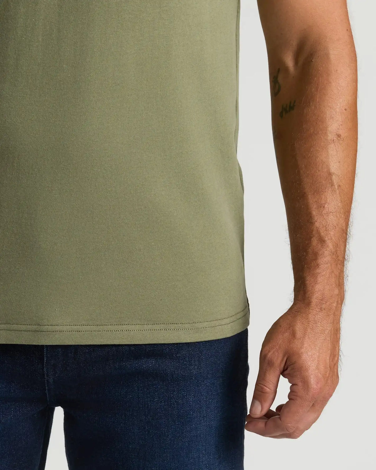 Military Green Heavyweight Pocket Crew