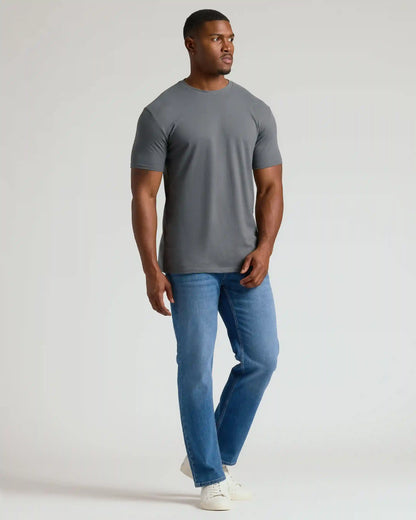Classic Tall Straight Hem Crew Neck T-Shirt 3-Pack