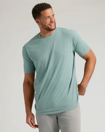 Heather Balsam Tall Straight Hem Crew Neck T-Shirt
