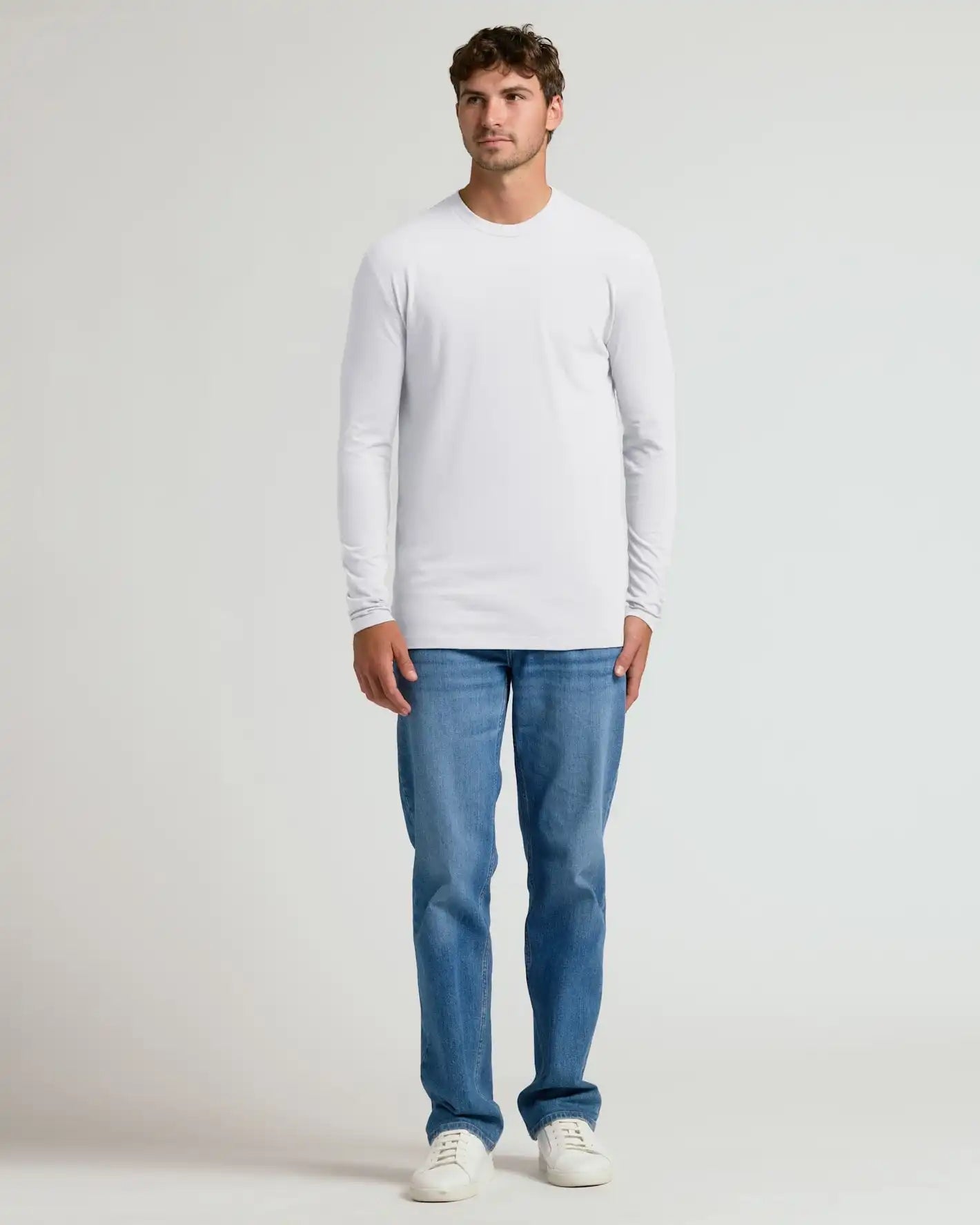 White Tall Long Sleeve T-Shirt
