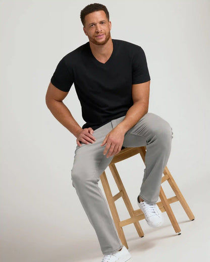 Black Classic Tall V-Neck 10-Pack
