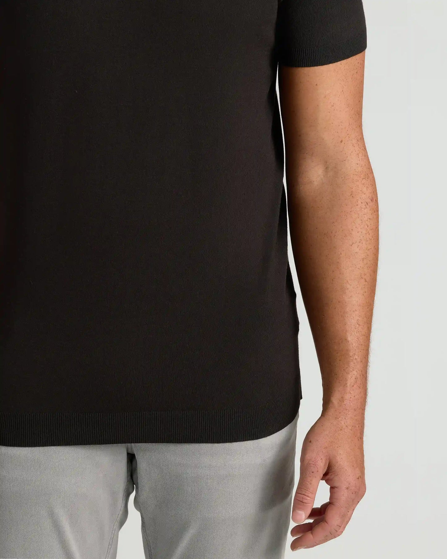 Black Tall Dressy Polo