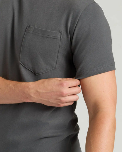Carbon Tall Heavyweight Pocket Crew