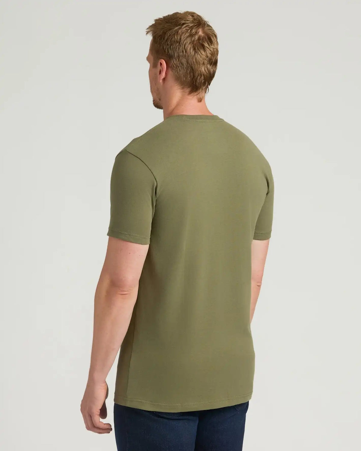Military Green Tall Heavyweight Pocket Crew