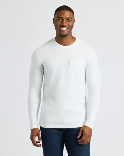 Staple Tall Heavyweight Long Sleeve Pocket Crew 4-Pack