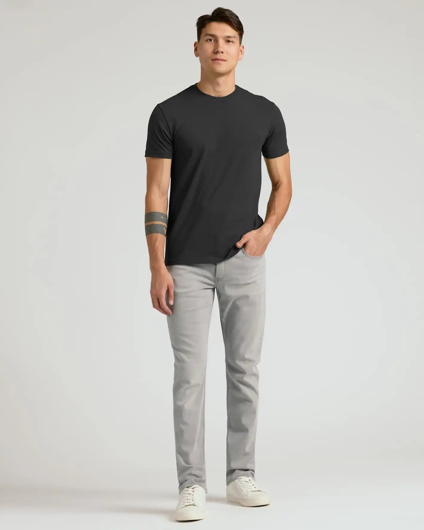 Medium Gray Wash Slim Comfort Stretch Jeans