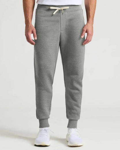 Medium Heather Gray Pullover Fleece Crew & Jogger 2-Pack