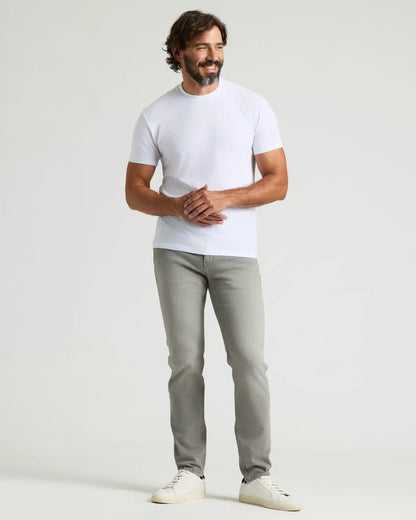 Medium Gray Wash Slim Authentic Denim Jeans
