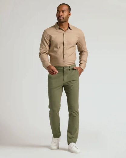 Military Green Slim Chino Pants 2.0