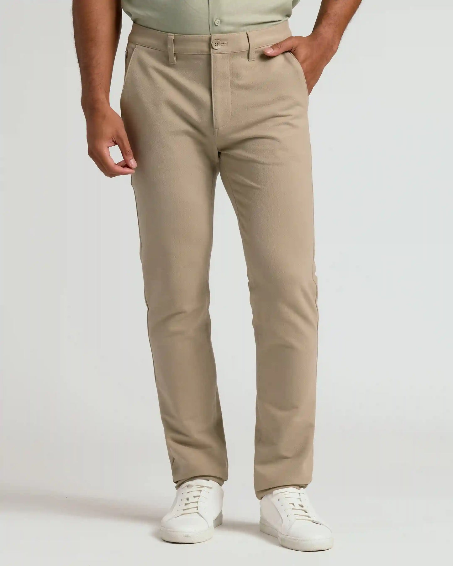 Khaki Straight Chino Pants 2.0