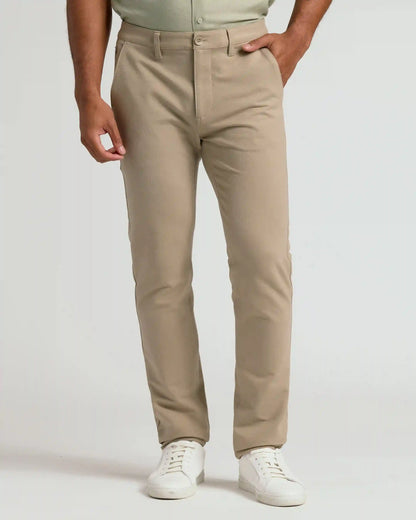 Khaki Straight Chino Pants 2.0