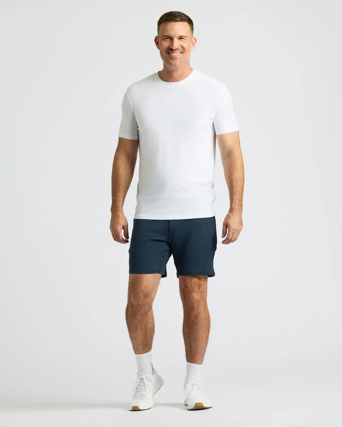 Dark Heather Navy Active Comfort Shorts