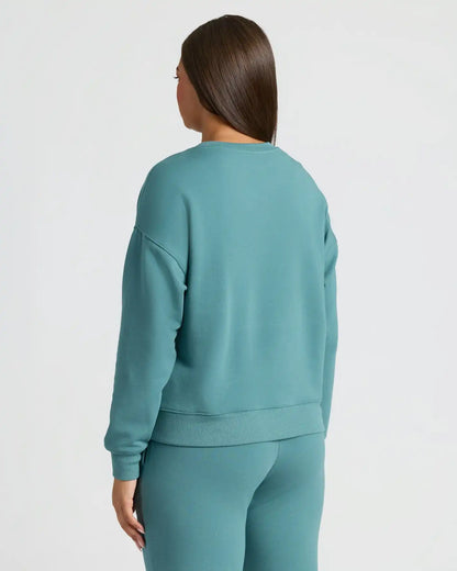 Womens Stormcloud Slouch Pullover Crew